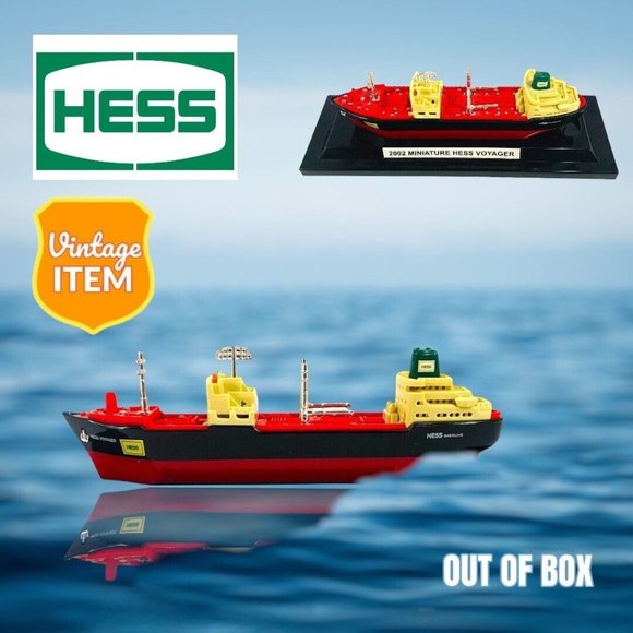 Hess Toys Vintage Hess 202 Miniature Hess Voyager Tanker Ship
